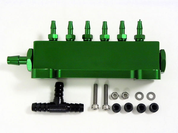 VACUUM BLOCK MANIFOLDS 6 PORT // PART # VM001