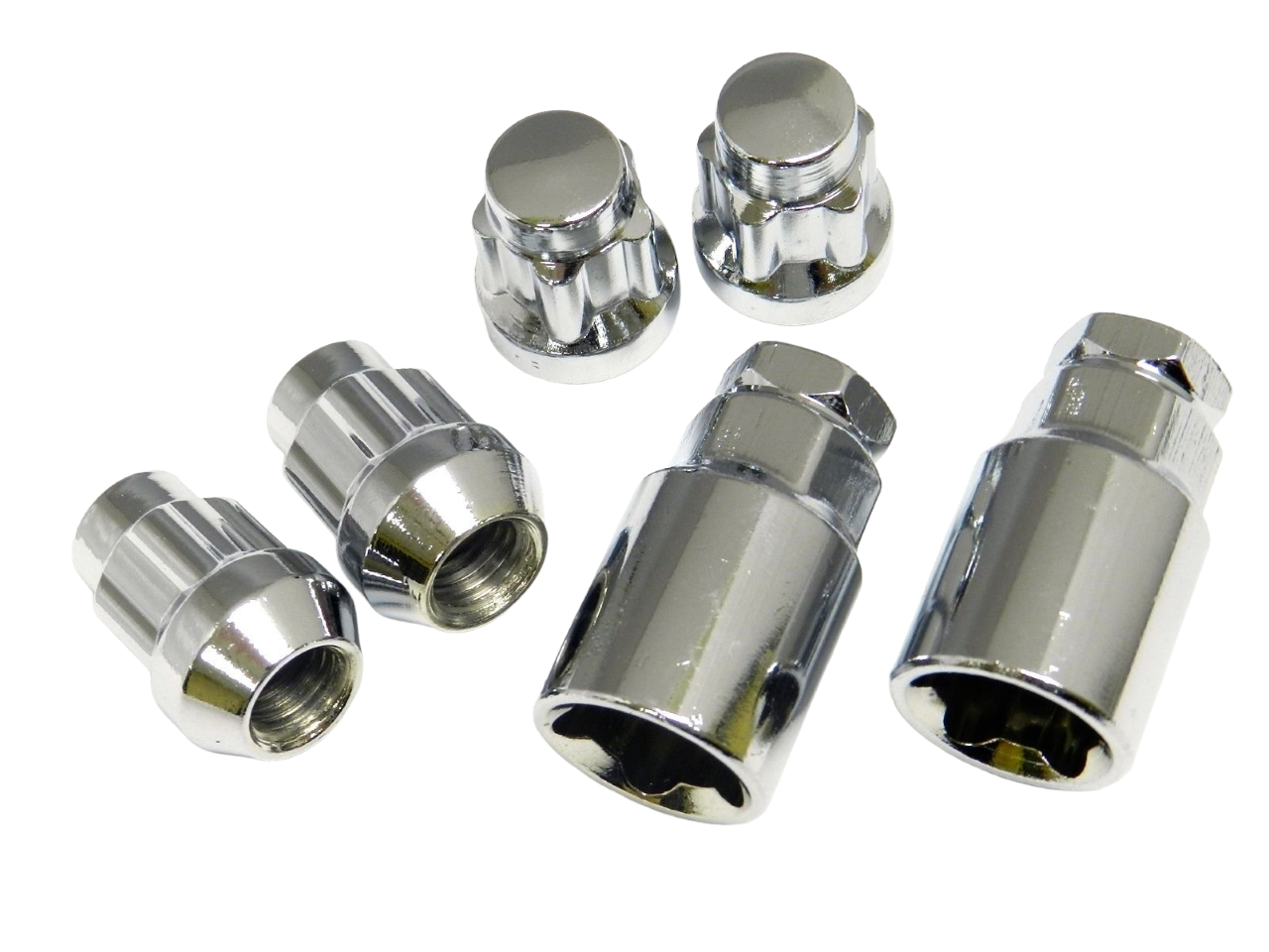 STREET/STRIP OPEN and CLOSED END SPLINE STEEL LOCKING LUG NUTS