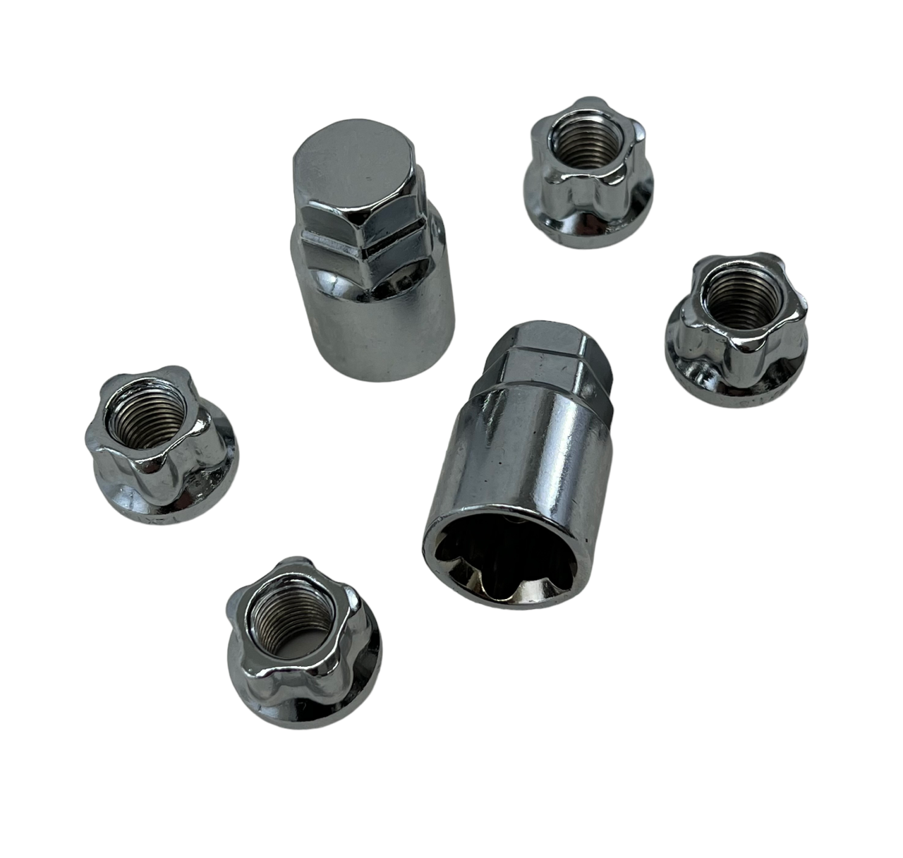 STREET/STRIP OPEN and CLOSED END SPLINE STEEL LOCKING LUG NUTS