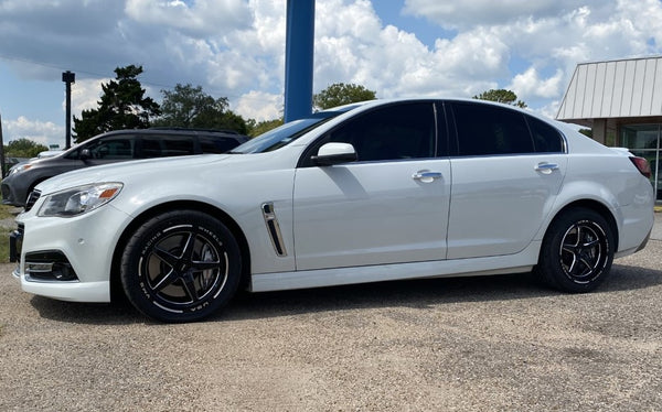 STREET DRAG RACE V-STAR WHEEL 17x10 5X120 44 OFFSET (7 1/4" BACKSPACING) FOR 10-21 GEN 5/6 CAMARO SS & V6, 08-09 PONTIAC G8 GT, 14-17 CHEVY SS, 08-14 CADILLAC CTS-V, 06-13 CORVETTE Z06 & GS  BLACK OR POLISHED // PART # VWST015, VWST029, VWST098