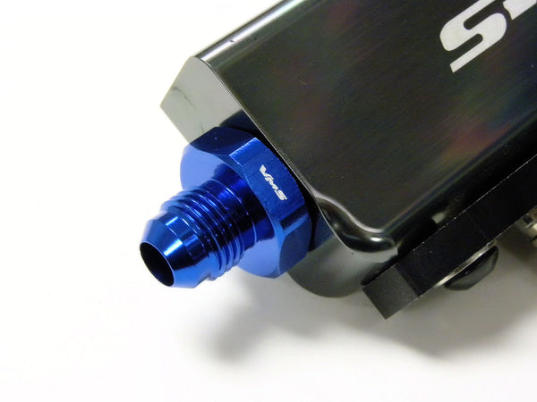 6AN MALE FLARE TO 16X1.5 MM METRIC STRAIGHT FITTING ALUMINUM ADAPTER FOR HONDA D & B SERIES FUEL RAILS AVILABLE IN BLUE OR BLACK // PART # 	FT1615