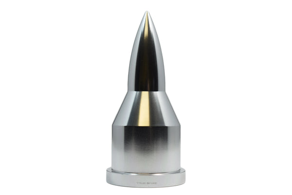 DUALLY SEMI TRUCK STEEL LUG NUTS WITH BILLET ALUMINUM 33MM BULLET CAP (40PC SET) // PART # LGC105 or LGC107