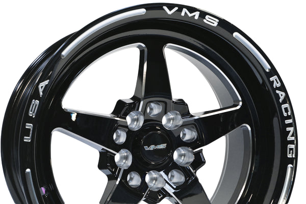 FRONT or REAR DRAG RACE V-STAR 5 LUG WHEEL 15x8 5X100/ 5X114.3 20 (5 1/4 BACKSPACING) or 0 OFFSET (4.5" BACKSPACING) // PART # VWST005 VWST006