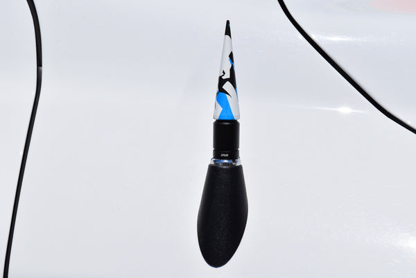 2 PIECE BULLET & SPIKE ALUMINUM SHORT ANTENNA KIT MANY COLORS TO CHOOSE FROM