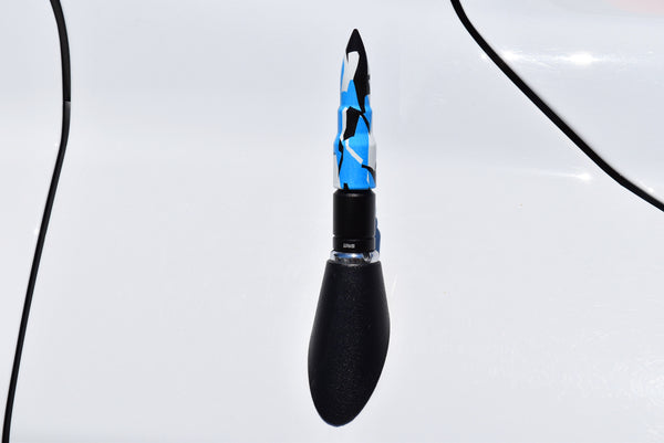 2 PIECE BULLET & SPIKE ALUMINUM SHORT ANTENNA KIT MANY COLORS TO CHOOSE FROM