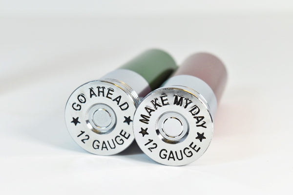 12x1.25 MM 117MM LONG SHOTGUN SHELL FORGED STEEL "GO AHEAD MAKE MY DAY" LUG NUTS WITH ANODIZED ALUMINUM CAP // CAP: 20MM DIAMETER 76MM HEIGHT PART # LGC039/40/41/42