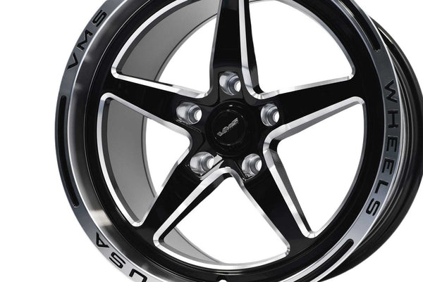 STREET DRAG RACE V-STAR WHEEL 17x10 5X120 44 OFFSET (7 1/4" BACKSPACING) FOR 10-21 GEN 5/6 CAMARO SS & V6, 08-09 PONTIAC G8 GT, 14-17 CHEVY SS, 08-14 CADILLAC CTS-V, 06-13 CORVETTE Z06 & GS  BLACK OR POLISHED // PART # VWST015, VWST029, VWST098