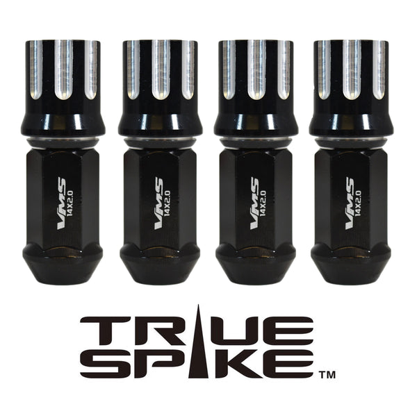 14X1.5 MM 80MM LONG TUNER MACHINED CUTS FORGED STEEL LUG NUTS WITH ANODIZED ALUMINUM CAP 00- UP CHEVROLET SILVERADO TAHOE GMC SIERRA 12-UP DODGE RAM 15-UP F150 // CAP: 25MM DIAMETER 30MM HEIGHT PART # LGC055