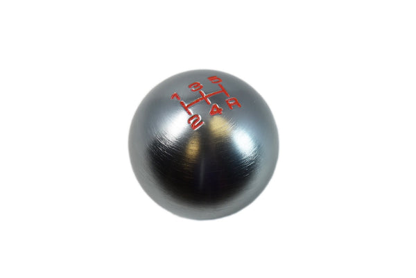 BILLET ALUMINUM ROUND BALL STYLE SHIFT KNOB 5 SPEED 2" DIAMETER COLORS: BLACK BLUE GREEN GUN METAL ORANGE PURPLE RED 10x1.5 10x1.25 & 12x1.25 MM