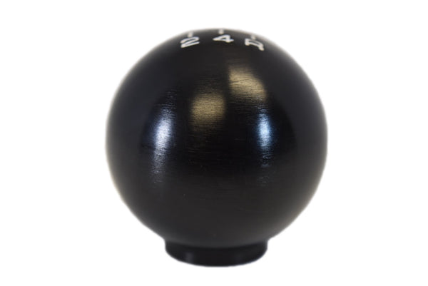 BILLET ALUMINUM ROUND BALL STYLE SHIFT KNOB 5 SPEED 2" DIAMETER COLORS: BLACK BLUE GREEN GUN METAL ORANGE PURPLE RED 10x1.5 10x1.25 & 12x1.25 MM