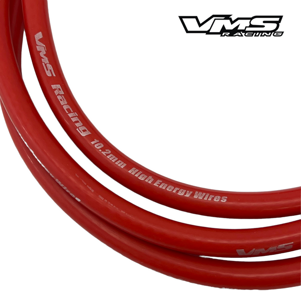 1991-1999 MITSUBISHI 3000GT and DIAMANTE 1991-1996 DODGE STEALTH R/T 10.2MM RACE SPARK PLUG WIRE SET V6 3.0L DOHC ENGINES RED or BLUE // PART # WIW3000GT