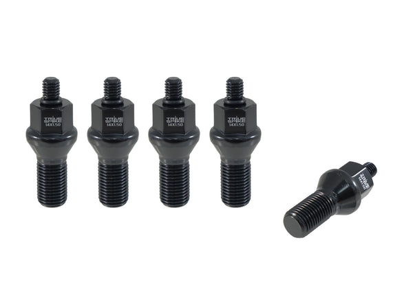 TRUE SPIKE 14X1.5 MM LUG NUT BOLT CNC MACHINED FORGED STEEL AVAILABLE IN 24MM, 28MM, 33MM & 40MM LENGTHS AUDI VW MERCEDES // PART # 14150