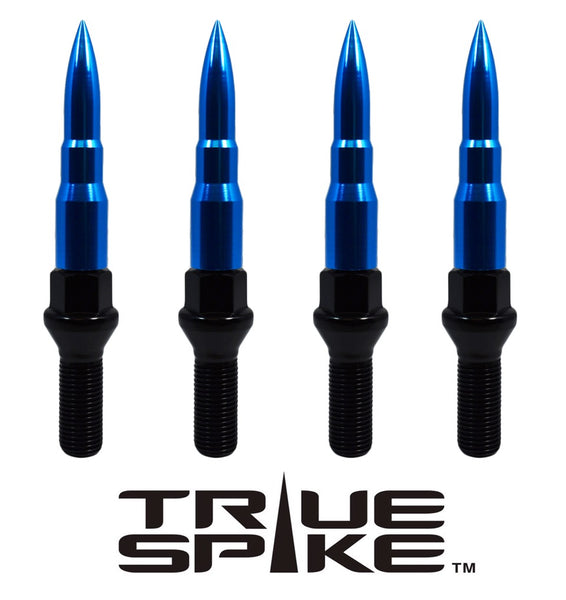 14x1.5 MM 98MM LONG CONICAL SEAT LUG BOLT CNC MACHINED FORGED STEEL WITH ANODIZED ALUMINUM BULLET CAP AUDI VW MERCEDES // CAP: 16MM DIAMETER 73MM HEIGHT PART # LGC001