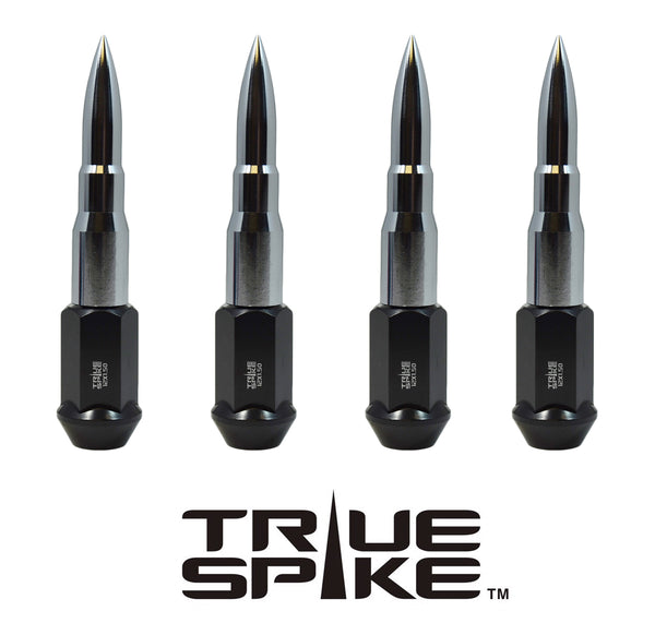 14X1.5 MM 124MM LONG BULLET STEEL LUG NUTS ANODIZED ALUMINUM CAPS TRUCK LENGTH 00- UP CHEVROLET SILVERADO TAHOE GMC SIERRA 12-UP DODGE RAM 15-UP F150 // 16MM CAP DIAMETER 73MM CAP LENGTH PART # LGC001