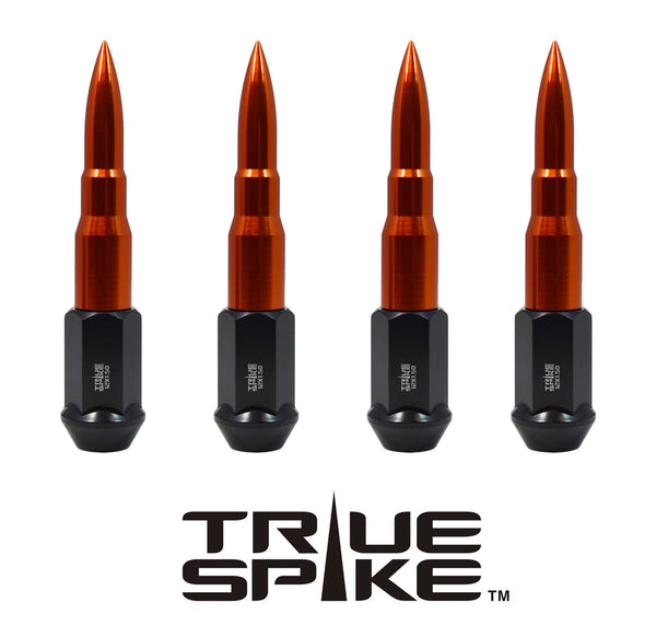 14X1.5 MM 124MM LONG BULLET STEEL LUG NUTS ANODIZED ALUMINUM CAPS TRUCK LENGTH 00- UP CHEVROLET SILVERADO TAHOE GMC SIERRA 12-UP DODGE RAM 15-UP F150 // 16MM CAP DIAMETER 73MM CAP LENGTH PART # LGC001