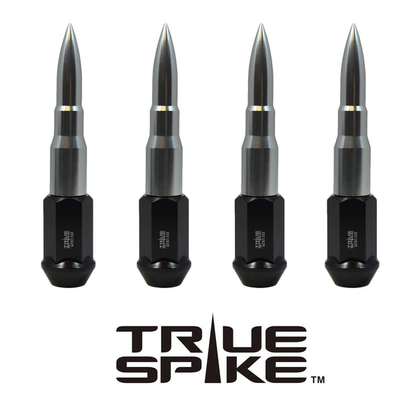 14X1.5 MM 124MM LONG BULLET STEEL LUG NUTS ANODIZED ALUMINUM CAPS TRUCK LENGTH 00- UP CHEVROLET SILVERADO TAHOE GMC SIERRA 12-UP DODGE RAM 15-UP F150 // 16MM CAP DIAMETER 73MM CAP LENGTH PART # LGC001