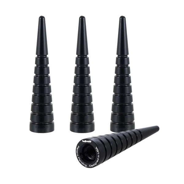 SPIKE SPIRAL CUTS LUG NUT CAPS CNC MACHINED BILLET ALUMINUM, MANY FINISHES TO CHOOSE FROM // DIAMETER: 16MM LENGTH: 73MM PART # LGC003