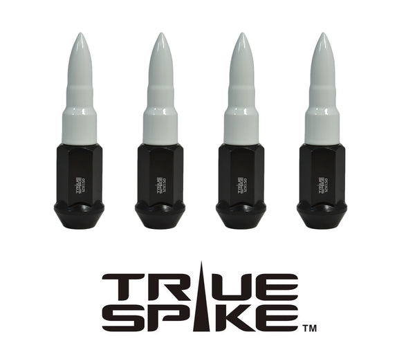 12x1.25 MM 89MM LONG CNC MACHINED FORGED STEEL EXTENDED SPIKE BULLET LUG NUTS ANODIZED ALUMINUM CAP // 16MM CAP DIAMETER 51MM CAP LENGTH PART # LGC004