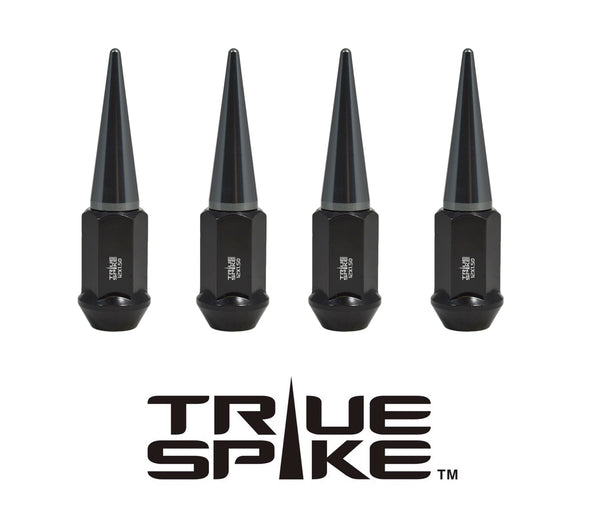 12x1.25 MM 89MM LONG CNC MACHINED FORGED STEEL EXTENDED LUG NUTS WITH ANODIZED ALUMINUM STANDARD SPIKE // 16MM CAP DIAMETER 51MM CAP LENGTH PART # LGC005