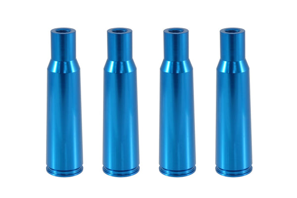 BULLET CASING 50 CAL CALIBER 5.5 INCHES LONG LUG NUT CAPS CNC MACHINED BILLET ALUMINUM, MANY FINISHES TO CHOOSE FROM (TIP SOLD SEPARATELY) // DIAMETER: 25MM LENGTH: 136MM PART # LGC008