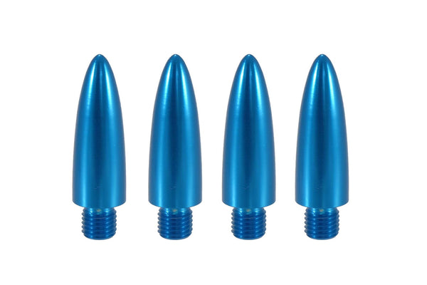 BULLET TIP FOR 50 CAL CALIBER CASINGS 5.5 INCHES LONG LUG NUT CAPS CNC MACHINED BILLET ALUMINUM, MANY FINISHES TO CHOOSE FROM // PART # LGC009