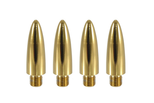 BULLET TIP FOR 50 CAL CALIBER CASINGS 5.5 INCHES LONG LUG NUT CAPS CNC MACHINED BILLET ALUMINUM, MANY FINISHES TO CHOOSE FROM // PART # LGC009