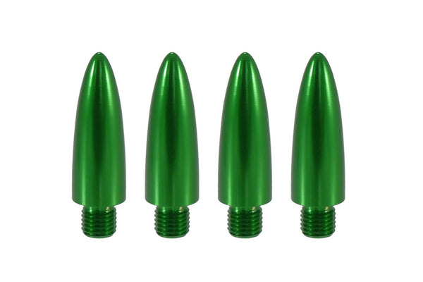 BULLET TIP FOR 50 CAL CALIBER CASINGS 5.5 INCHES LONG LUG NUT CAPS CNC MACHINED BILLET ALUMINUM, MANY FINISHES TO CHOOSE FROM // PART # LGC009