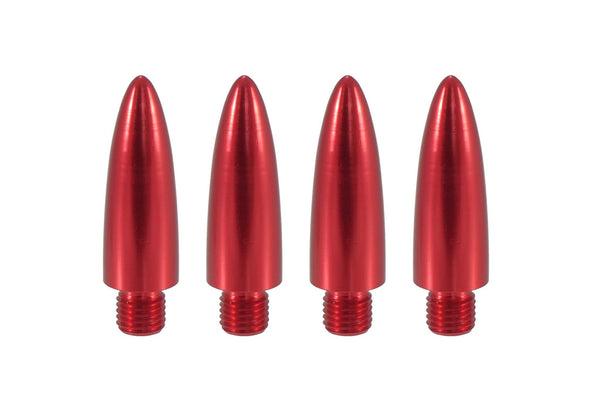 BULLET TIP FOR 50 CAL CALIBER CASINGS 5.5 INCHES LONG LUG NUT CAPS CNC MACHINED BILLET ALUMINUM, MANY FINISHES TO CHOOSE FROM // PART # LGC009