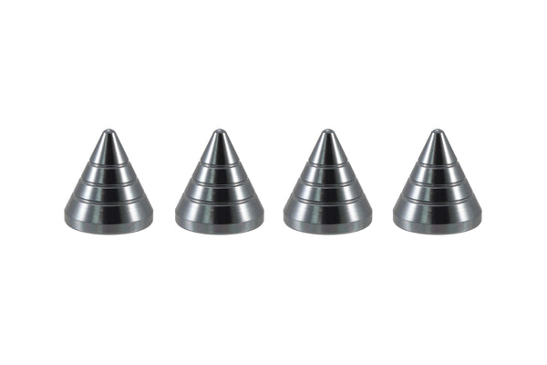 SPIKE SPIRAL CUTS LUG NUT CAPS CNC MACHINED BILLET ALUMINUM, MANY FINISHES TO CHOOSE FROM // DIAMETER: 20MM LENGTH: 21MM PART # LGC011