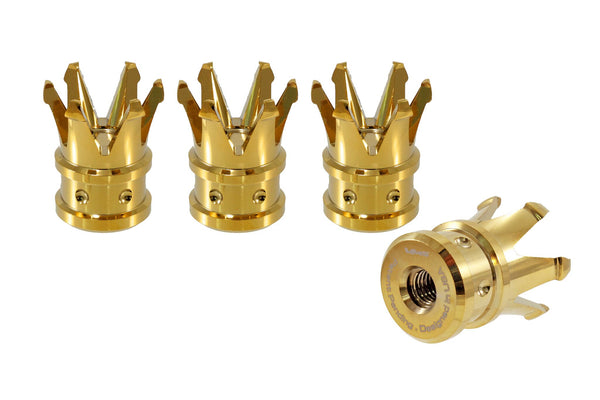 CROWN LUG NUT CAPS CNC MACHINED BILLET ALUMINUM, MANY FINISHES TO CHOOSE FROM // DIAMETER: 25MM LENGTH: 37MM PART # LGC016