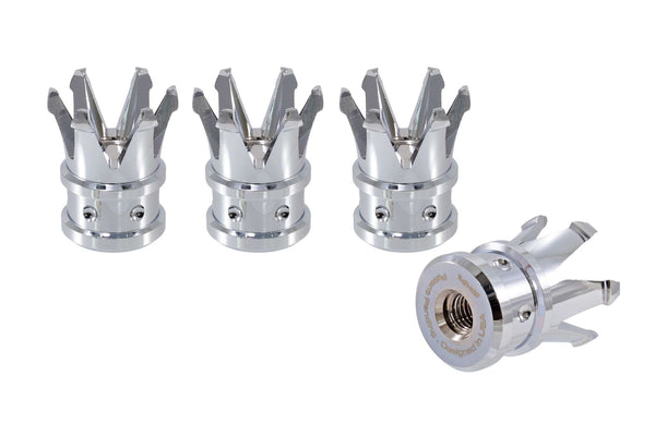 CROWN LUG NUT CAPS CNC MACHINED BILLET ALUMINUM, MANY FINISHES TO CHOOSE FROM // DIAMETER: 25MM LENGTH: 37MM PART # LGC016
