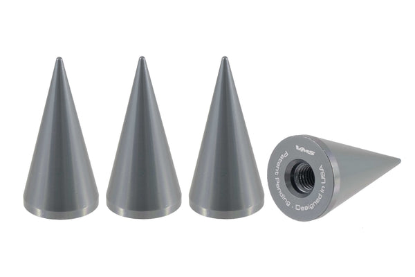 SPIKE LUG NUT CAPS CNC MACHINED BILLET ALUMINUM, MANY FINISHES TO CHOOSE FROM // DIAMETER: 25MM LENGTH: 51MM PART # LGC020