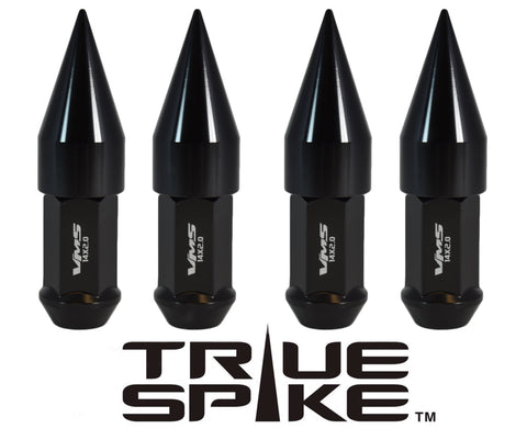 14X1.5 MM 101MM LONG 2ND DESIGN SPIKE (25MM DIAMETER) STEEL LUG NUTS ANODIZED ALUMINUM CAPS TRUCK LENGTH 00- UP CHEVROLET SILVERADO TAHOE GMC SIERRA 12-UP DODGE RAM 15-UP F150 // 25MM CAP DIAMETER 51MM CAP LENGTH PART NUMBER LGC021