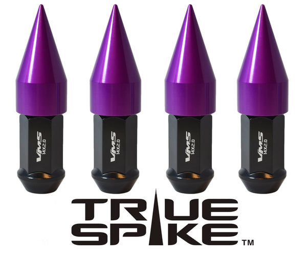 1/2-20 89MM LONG EXTENDED 2ND DESIGN SPIKE (25MM DIAMETER) STEEL LUG NUTS ANODIZED ALUMINUM CAPS 46-17 JEEP CJ, TJ, WRANGLER 79-14 FORD MUSTANG // 25MM CAP DIAMETER 51MM CAP LENGTH PART NUMBER LGC021