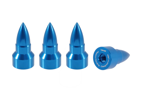 BULLET LUG NUT CAPS CNC MACHINED BILLET ALUMINUM, MANY FINISHES TO CHOOSE FROM // DIAMETER: 25MM LENGTH: 51MM PART # LGC023
