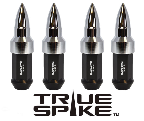 12X1.25 MM CNC MACHINED FORGED STEEL EXTENDED BULLET (25MM DIAMETER) LUG NUTS ANODIZED ALUMINUM CAPS // 25MM CAP DIAMETER 51MM CAP LENGTH PART NUMBER LGC023