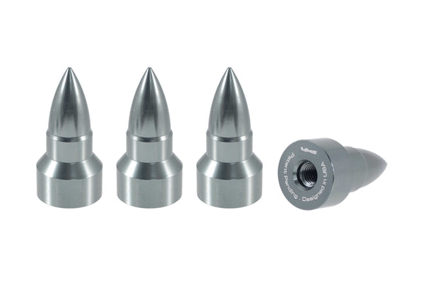 BULLET LUG NUT CAPS CNC MACHINED BILLET ALUMINUM, MANY FINISHES TO CHOOSE FROM // DIAMETER: 25MM LENGTH: 51MM PART # LGC023