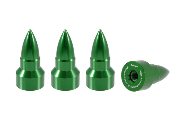 BULLET LUG NUT CAPS CNC MACHINED BILLET ALUMINUM, MANY FINISHES TO CHOOSE FROM // DIAMETER: 25MM LENGTH: 51MM PART # LGC023