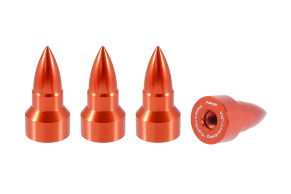 BULLET LUG NUT CAPS CNC MACHINED BILLET ALUMINUM, MANY FINISHES TO CHOOSE FROM // DIAMETER: 25MM LENGTH: 51MM PART # LGC023