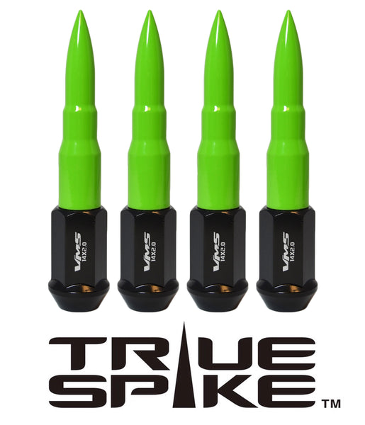 9/16-18 124MM LONG 20MM WIDE BULLET STEEL LUG NUTS ANODIZED ALUMINUM CAPS NEON COLORS! 65-87 CHEVROLET (8 LUG) C20 C30 K20 K30  GMC 02-11 DODGE RAM 80-98 FORD F250 F350 // 20MM CAP DIAMETER 73MM CAP LENGTH PART # LGC031