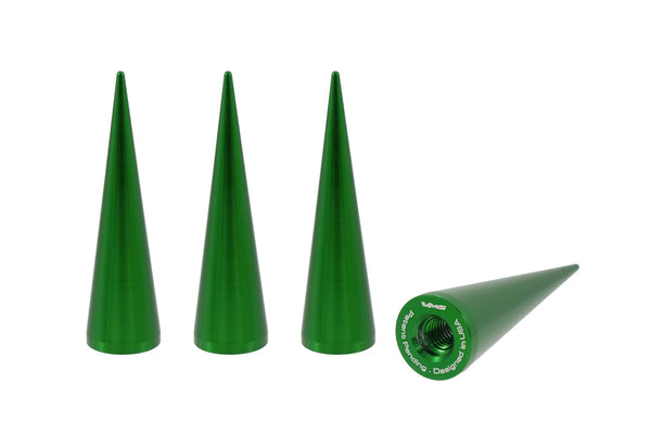 SPIKE LUG NUT CAPS CNC MACHINED BILLET ALUMINUM, MANY FINISHES TO CHOOSE FROM INCLUDING NEON COLORS// DIAMETER: 20MM LENGTH:73MM PART # LGC032