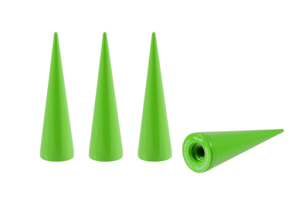 SPIKE LUG NUT CAPS CNC MACHINED BILLET ALUMINUM, MANY FINISHES TO CHOOSE FROM INCLUDING NEON COLORS// DIAMETER: 20MM LENGTH:73MM PART # LGC032