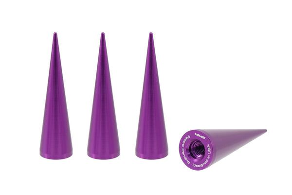 SPIKE LUG NUT CAPS CNC MACHINED BILLET ALUMINUM, MANY FINISHES TO CHOOSE FROM INCLUDING NEON COLORS// DIAMETER: 20MM LENGTH:73MM PART # LGC032
