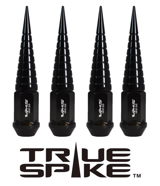 12x1.5 MM 112MM LONG 20MM WIDE SPIRAL SPIKES STEEL LUG NUTS ANODIZED ALUMINUM CAPS // 20MM CAP DIAMETER 73MM CAP LENGTH PART # LGC033