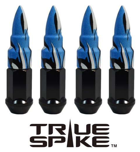 1/2-20 101MM LONG 20MM WIDE BULLETS STEEL LUG NUTS ANODIZED ALUMINUM CAPS NEON COLORS 46-17 JEEP CJ, TJ, WRANGLER 79-14 FORD MUSTANG // 20MM CAP DIAMETER 51MM CAP LENGTH PART # LGC034