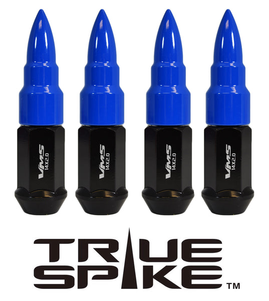 1/2-20 101MM LONG 20MM WIDE BULLETS STEEL LUG NUTS ANODIZED ALUMINUM CAPS NEON COLORS 46-17 JEEP CJ, TJ, WRANGLER 79-14 FORD MUSTANG // 20MM CAP DIAMETER 51MM CAP LENGTH PART # LGC034