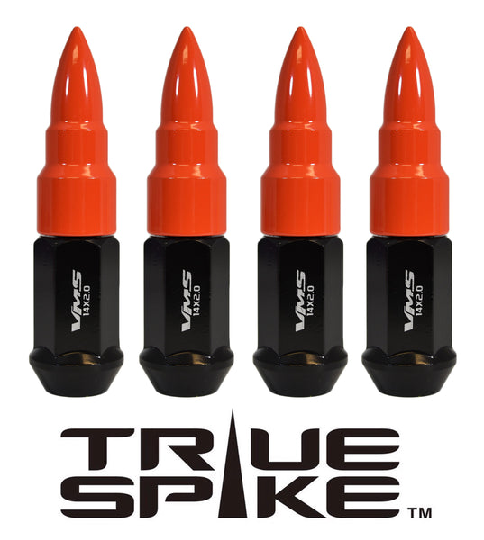 1/2-20 101MM LONG 20MM WIDE BULLETS STEEL LUG NUTS ANODIZED ALUMINUM CAPS NEON COLORS 46-17 JEEP CJ, TJ, WRANGLER 79-14 FORD MUSTANG // 20MM CAP DIAMETER 51MM CAP LENGTH PART # LGC034
