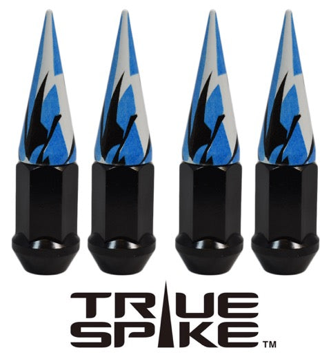 14x1.5 MM 101MM LONG 20MM WIDE SPIKES STEEL LUG NUTS ANODIZED ALUMINUM CAPS NEON COLORS 00- UP CHEVROLET SILVERADO TAHOE GMC SIERRA 12-UP DODGE RAM 15-UP F150 // 20MM CAP DIAMETER 51MM CAP LENGTH PART # LGC035