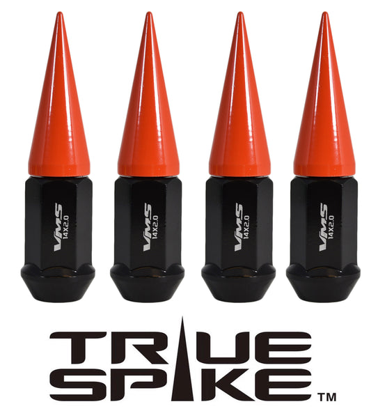 14x1.5 MM 101MM LONG 20MM WIDE SPIKES STEEL LUG NUTS ANODIZED ALUMINUM CAPS NEON COLORS 00- UP CHEVROLET SILVERADO TAHOE GMC SIERRA 12-UP DODGE RAM 15-UP F150 // 20MM CAP DIAMETER 51MM CAP LENGTH PART # LGC035