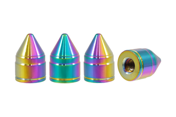 APOLLO SPIKE LUG NUT CAPS CNC MACHINED BILLET ALUMINUM, MANY FINISHES TO CHOOSE FROM INCLUDING NEON COLORS // DIAMETER: 20MM LENGTH: 30MM PART # LGC044